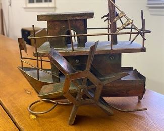 P15 - $20. Wind up boat music box. 