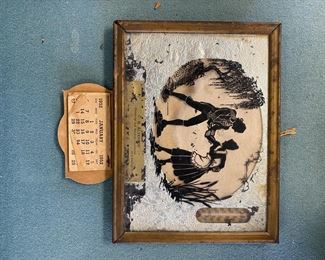 P55 - $20. 1952 Calendar & Thermometer Advertising Piece. 