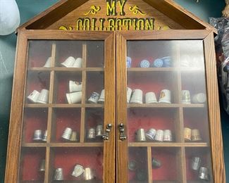P56 - $40 Thimble Collection Box & Collection. 