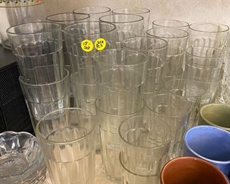 H102 - $15. 30 glass drinking glasses. 