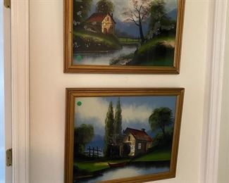H136 - Reverse paintings $25 each