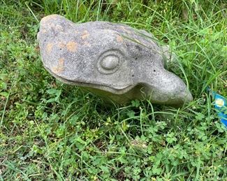 H148 - $30. Large Concrete Statue of Frog