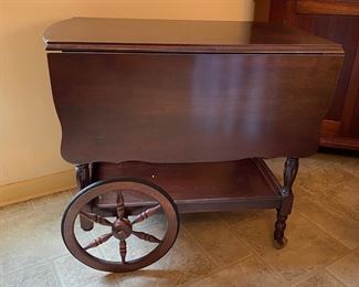 H150 - Wooden Tea Cart $40. 