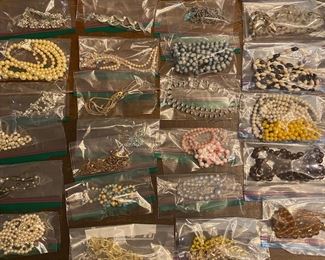 A few bins of costume jewelry! Much more than photographed here! 