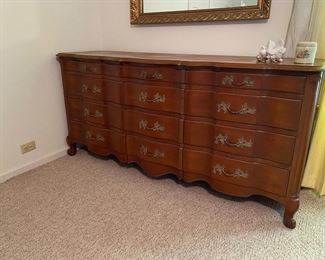 H154 - $275. White Furniture from Mebane 12 drawer dresser. Excellent Condition. 