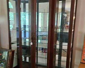 Spectacular Display case, with glass shelves.