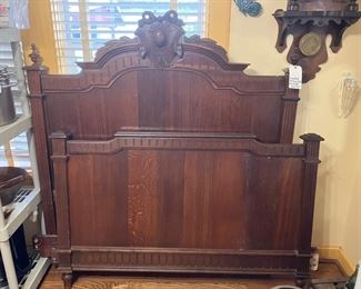 Head and footboard (comes with metal bed frame not pictured)