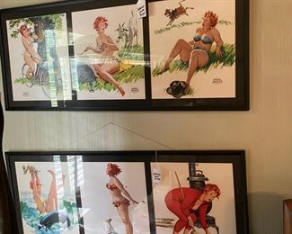 Pin-up girls, including Matilda calendar