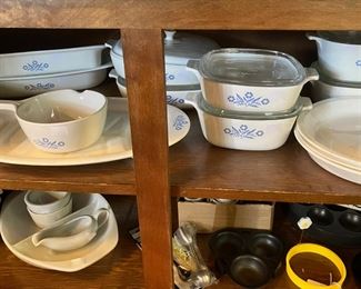 Blue Cornflower pieces by Corningware