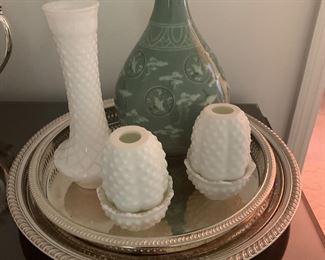 Fenton milk glass