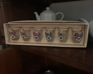 Scottish clan shot glasses.