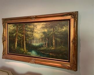 Groovy painting in super nice frame.