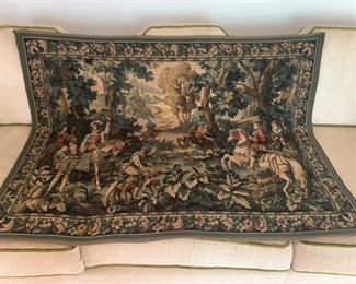 Tapestry telling the rich history of Roebuck Springs.