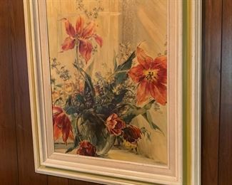 Super groovy lily painting.