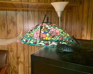 Tiffany style chandelier.