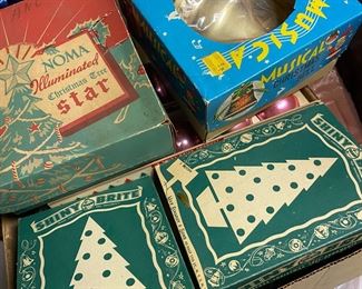 Amazing Shiny Brite glass ornaments.