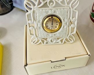 Lenox clock new in box.