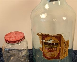 Vintage pickle jar