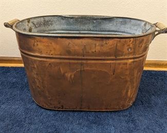Copper washtub