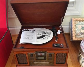 Almost new record player. 