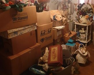 boxes of all kinds of things