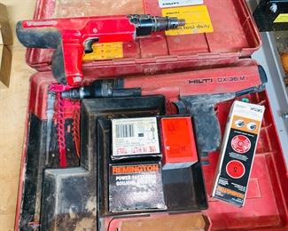 HILTI DX 36M IN CASE WITH ACCESSORIES