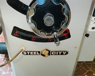 STEEL CITY TABLE SAW, SIDE VIEW