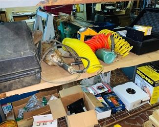 SANDERS, SMALL TOOLS, AIR HOSES, AIR RIVET GUN