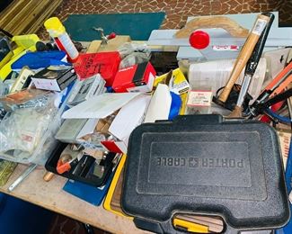 NAILS, HAMMERS, TOOLS, PORTER CABLE TOOLS