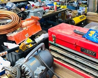 TOOL BOXES, FULL OF TOOLS