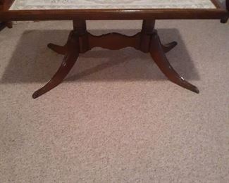 Coffee table. Top trim comes off. 18 x 35 x 18.5. Located in basement (has walkout)