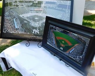 New York Yankee Framed Stadium Photos