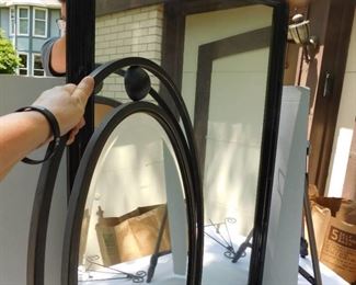 Wood/ Iron Framed Wall Mirrors