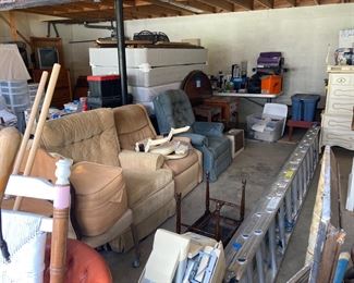 Lazyboy recliners, extension ladder