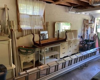 Ladders, bedroom suite, electric stair chair (2) available for sale