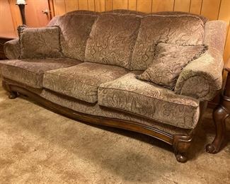 Three Cushion Classic Sofa • 84” • $450