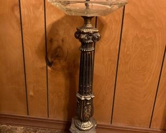 1960’s • Floor Model • Crystal & Gilt • Ash Stand • $90