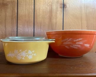 Yellow • Pyrex • w/Lid • $12
Wheat • Pyrex • Bowl • $15