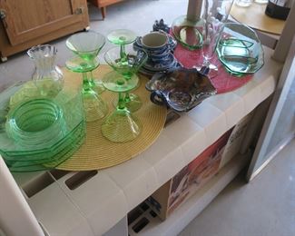 Vintage colored glass