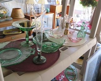 Vintage colored glass