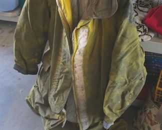 Vintage fireman coat