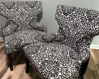 Wingback accent chairs
