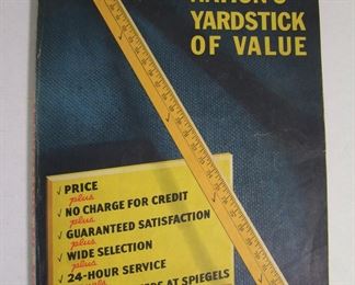 Lot 094   1938 Spiegel catalog # 146 (Fall/ Winter), color sections, 512 pages, 9 ½ x 13 ½” h. Cond:  Minor wear overall.  Est. $60-80.