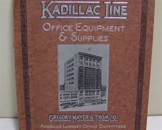 Lot 118     C/1920 Office Equipment and Supply Co. catalog from Gregory Mayer & Thom Co. Detroit, 408 pages, 8 ½ x 11”.                 Cond:  Spine has small loss at the top with minor wear overall.   Est. $60-80.