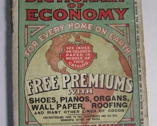 Lot 116   1912 John M. Smyth Mdse. Company catalog #68, multiple color sections, 925 pages, 7 ¾ x 11” h.  Cond:  Cover has minor overall wear, cover colors are bright.  Est. $50-80.