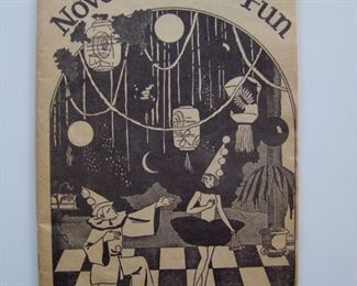 Lot 161    1949 "Rainbo Paper Favor Works" catalog of Seasonal Novelties, all B&W.  Has a extensive selection of Halloween decorations, 501/2" x 8 1/2" h.  Cond:  Good condition with minor toning.  Est. $25-50.