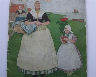 Lot 165   1905 "Ladies Home Journal" November issue, 90 pages.  Includes a child's quilt pattern designed by Jesse Wilcox Smith and some great ads, 11 1/4" x 16 1/4" h.  Cond:  Moderate wear with lower corner loss.  Est. $25-40.