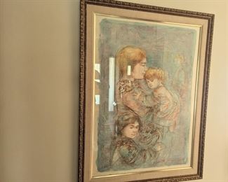 Edna Hibel signed print