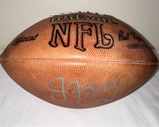 Buffalo Bills QB Jim Kelly signed football