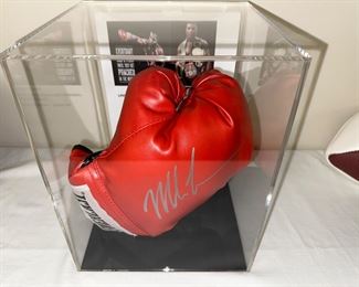 Mike Tyson signed boxing glove